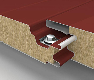 Sandwich Panel Board wall three-layer sandwich panel (80 х 1200 х 2400) mm with z-lock fastening